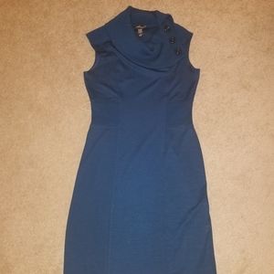 Spence knit sleeveless dress with cowl neck, 4